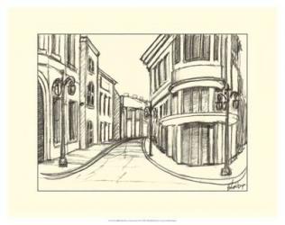 B&W Sketches of Downtown IV | Obraz na stenu