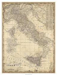 Antique Map of Italy | Obraz na stenu