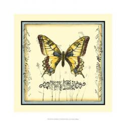 Butterfly and Wildflowers I | Obraz na stenu