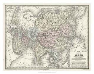 Mitchell's Map of Asia | Obraz na stenu