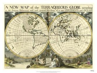 New Map Terra. Globe, Ox., 1700-01 | Obraz na stenu