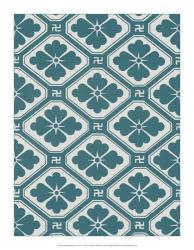 Ornamental Pattern in Teal V | Obraz na stenu