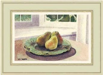 Still Life with Pears in a Sunny Window | Obraz na stenu