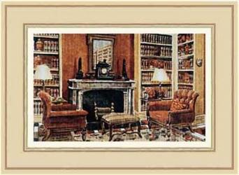 A Cozy Neoclassical Book Rooms | Obraz na stenu