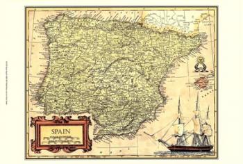 Spain Map | Obraz na stenu
