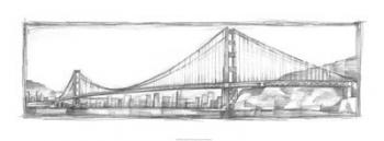 Golden Gate Bridge Sketch | Obraz na stenu