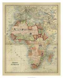 Antique Map of Africa | Obraz na stenu