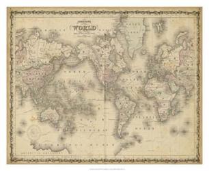 Johnson's Map of the World | Obraz na stenu