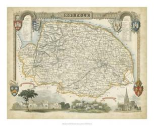 Map of Norfolk | Obraz na stenu
