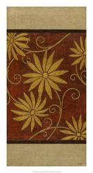 Gold Daisies on Mahogany I | Obraz na stenu