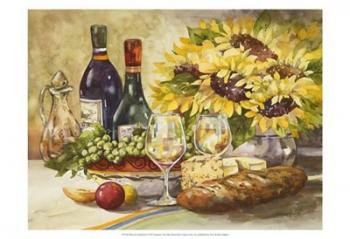Wine & Sunflowers | Obraz na stenu