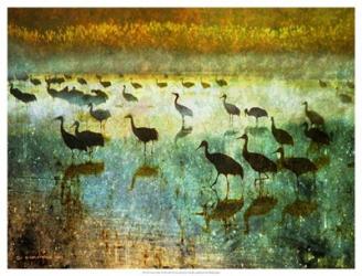 Cranes in Mist I | Obraz na stenu