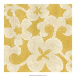 Suzani Silhouette in Yellow II | Obraz na stenu