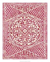Woodcut in Red I | Obraz na stenu