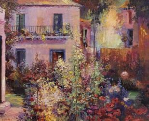 Balcony with Flowers | Obraz na stenu