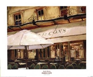 Keith Wicks - Paris Cafe Size 23.63x19.63 | Obraz na stenu