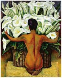Nude with Calla Lilies | Obraz na stenu