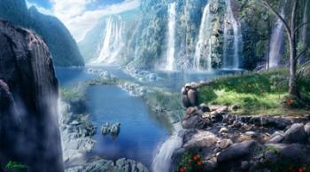 Waterfall Paradise | Obraz na stenu