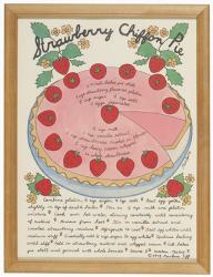 A Strawberry Chiffon Pie | Obraz na stenu
