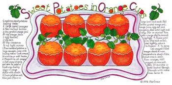 Sweet Potatoes in Orange Cups | Obraz na stenu