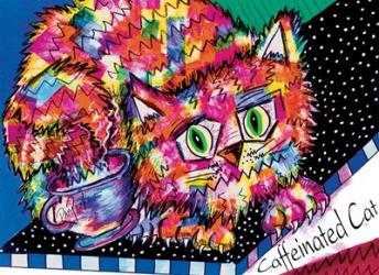 Caffeine Cat | Obraz na stenu