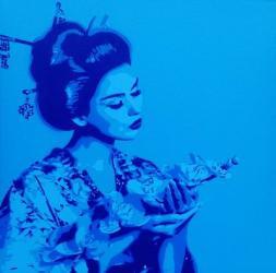 Blue Geisha | Obraz na stenu