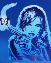 Girls Guns And Butterflies | Obraz na stenu