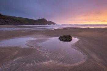 Sunset over Crackington | Obraz na stenu