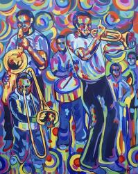 New Orleans Street Jazz Music | Obraz na stenu