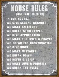 House Rules | Obraz na stenu