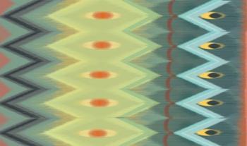 Windy Rug Pattern in Greens | Obraz na stenu