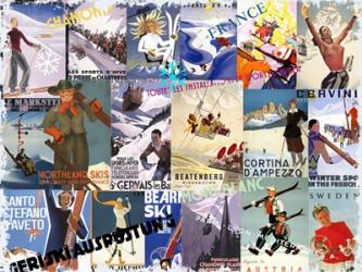 Ski Vacation Collage | Obraz na stenu
