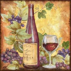 Grapevine & Wine Red | Obraz na stenu