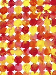 Pink Yellow Red Orange Flowing Paint | Obraz na stenu