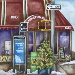 Cafes Manhatten Diner | Obraz na stenu