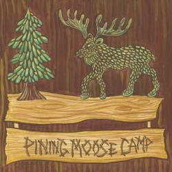 Adirondack Pining Moose Camp AP | Obraz na stenu