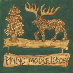 Adirondack Pining Moose Lodge | Obraz na stenu