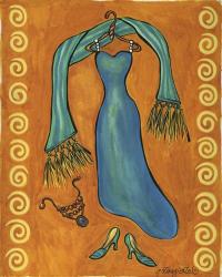 Paris Gowns Turk Blue | Obraz na stenu