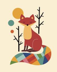 Rainbow Fox | Obraz na stenu