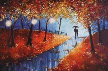 Autumn Evening Rain | Obraz na stenu