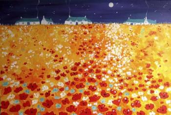 Moonlit Poppies | Obraz na stenu
