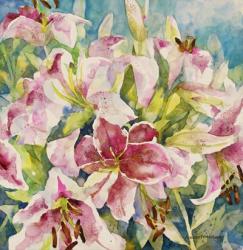 Pink Lilies | Obraz na stenu