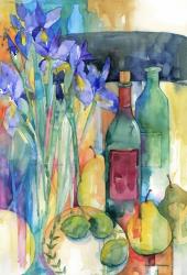 Table Scape With Irises | Obraz na stenu