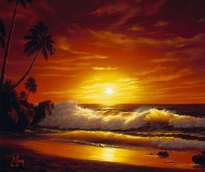Sunset Over the Waters | Obraz na stenu