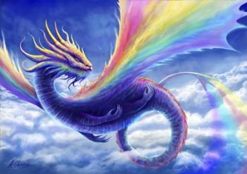 Rainbow Dragon | Obraz na stenu