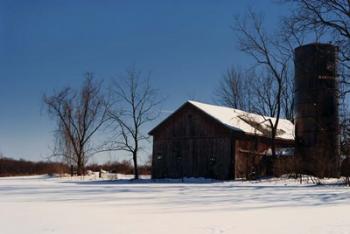 Abandon Farm In Winter | Obraz na stenu