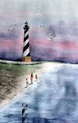 Cape Hatteras Watercolor | Obraz na stenu