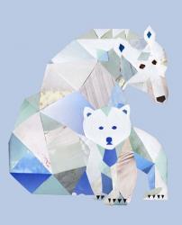 Polar Bears Gray | Obraz na stenu