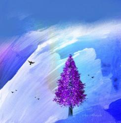 Purple Tree | Obraz na stenu