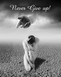 Never Give up | Obraz na stenu